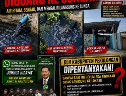 Puluhan Media Saksikan Aliran Limbah Laundry ke Sungai, Agung Sulistio Hubungi Menteri LH: DLH Pekalongan Jangan Tutup Mata!