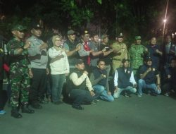 Cegah Gangguan Kamtibmas Di Malam Minggu, Koramil 04/Pulogadung Gelar Patroli Bersama Komduk