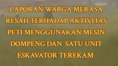 Warga Resah, PETI Beroperasi di Persawahan Muaro Sentajo: 4 Rakit Dompeng dan Ekskavator Terekam