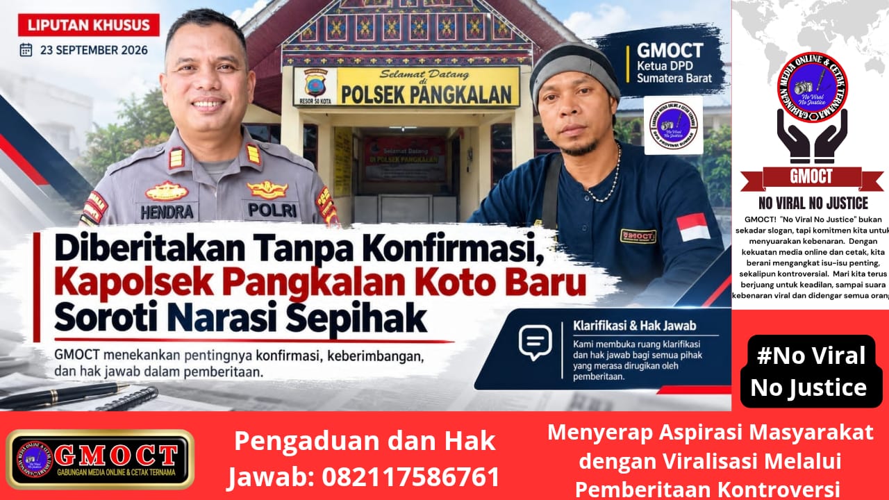Diberitakan Tanpa Konfirmasi, Kapolsek Pangkalan Koto Baru Jadi Korban Narasi Sepihak