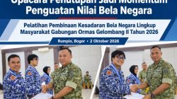 Upacara Penutupan Jadi Momentum Penguatan Nilai Bela Negara bagi Gabungan Ormas Gelombang II Tahun 2026 Upacara Penutupan Jadi Momentum Penguatan Nilai Bela Negara bagi Gabungan Ormas Gelombang II Tahun 2026