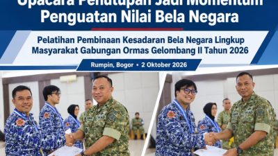 Upacara Penutupan Jadi Momentum Penguatan Nilai Bela Negara bagi Gabungan Ormas Gelombang II Tahun 2026 Upacara Penutupan Jadi Momentum Penguatan Nilai Bela Negara bagi Gabungan Ormas Gelombang II Tahun 2026